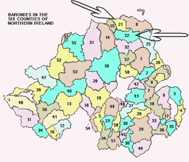 Baronies of County Antrim